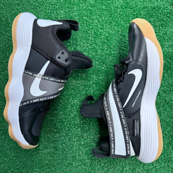 Nike React Hyperset Low Mens Volleyball Shoes Black CI2955-010 VNDS Sz 8.5 - Picture 4 of 7